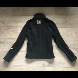 chanel zip up jacket